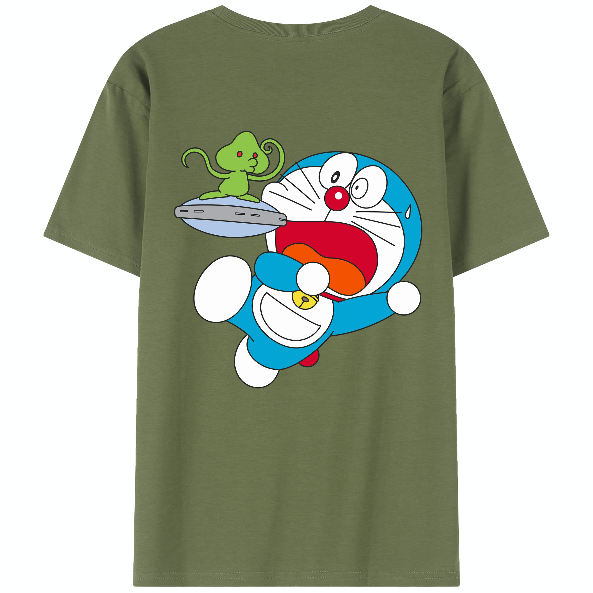 （画像用） ドラえもん Doraemon 綿100％半袖Tシャツ（背面プリント）